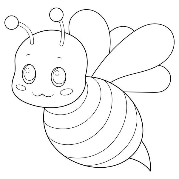 L’abeille | Coloriages en ligne pour enfants