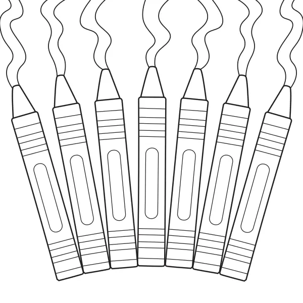 Crayons de couleur | Coloriages en ligne pour enfants