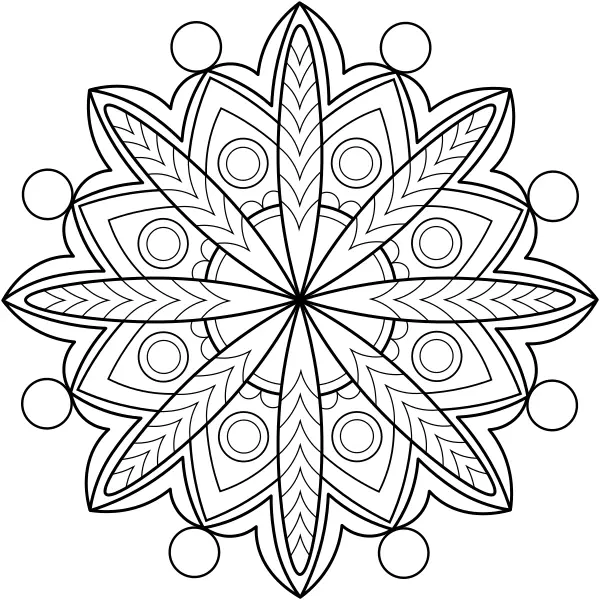 Mandala 34 | Coloriages en ligne pour enfants