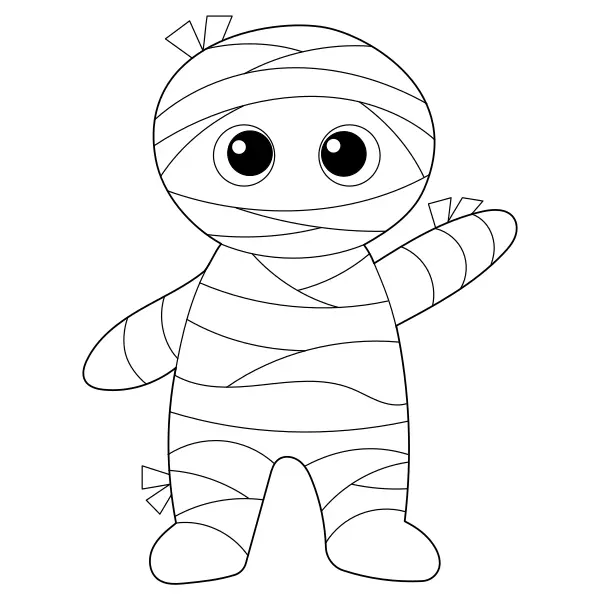La momie | Coloriages en ligne pour enfants