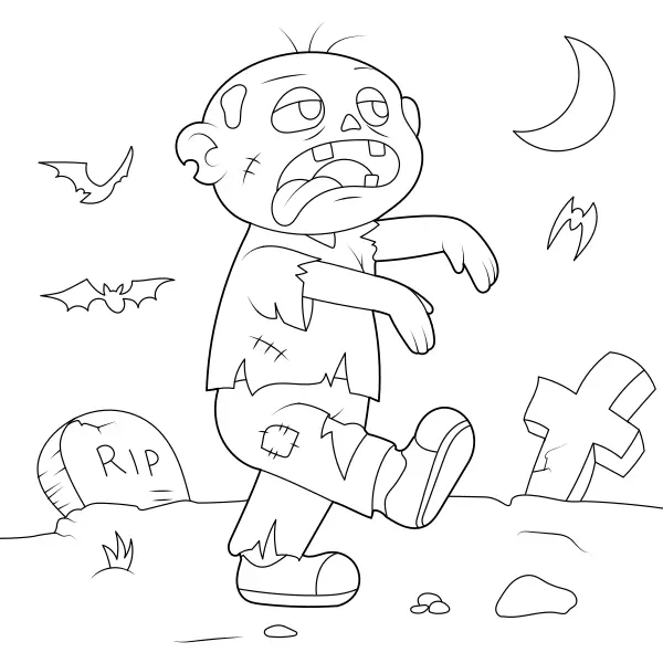 Zombie | Coloriages en ligne pour enfants