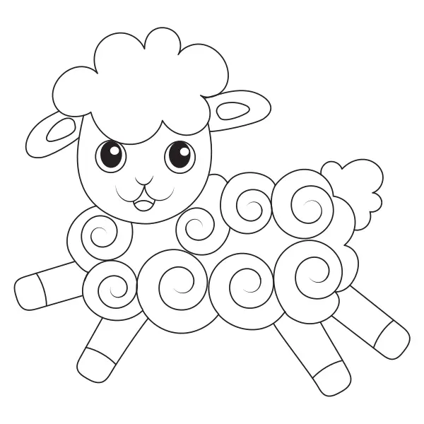 Mouton | Coloriages en ligne pour enfants
