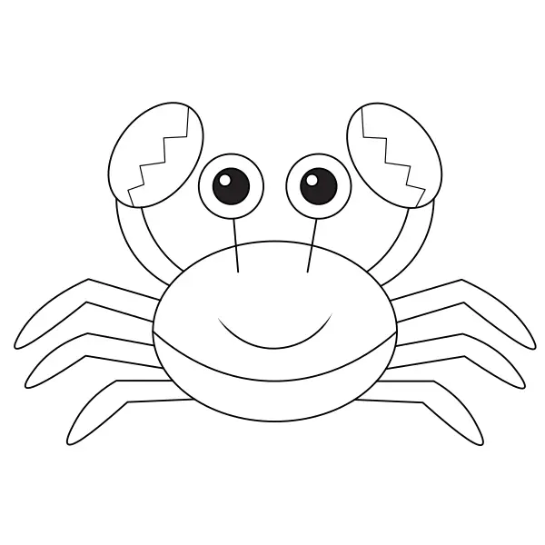 Crabe | Coloriages en ligne pour enfants