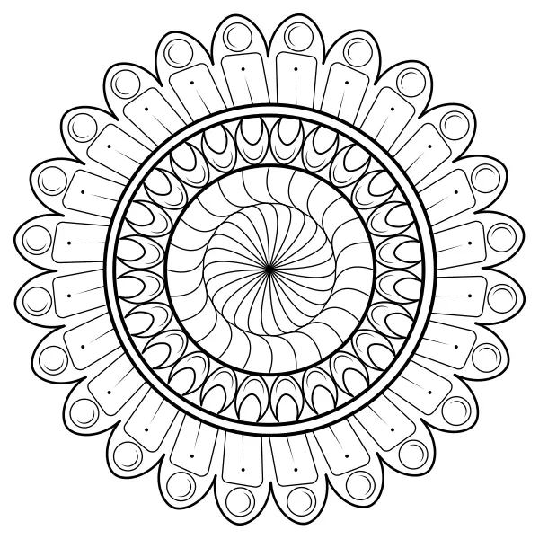 Mandala 47 | Coloriages en ligne pour enfants