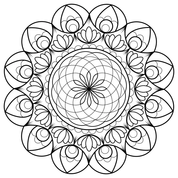 Mandala 49 | Coloriages en ligne pour enfants