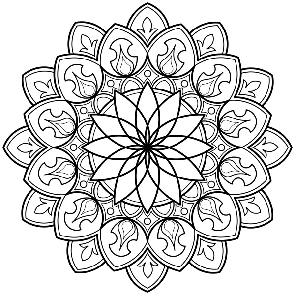 Mandala 52 | Coloriages en ligne pour enfants