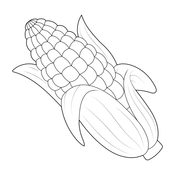 Maïs | Coloriages en ligne pour enfants