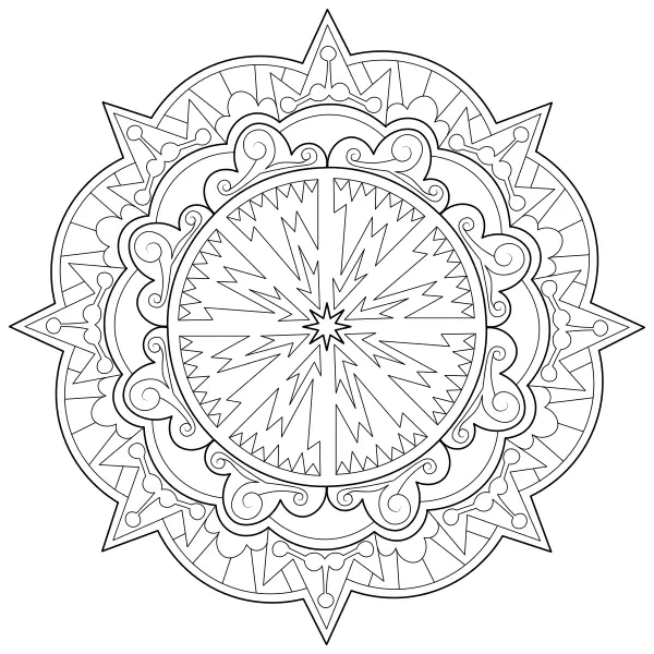 Mandala 60 | Coloriages en ligne pour enfants
