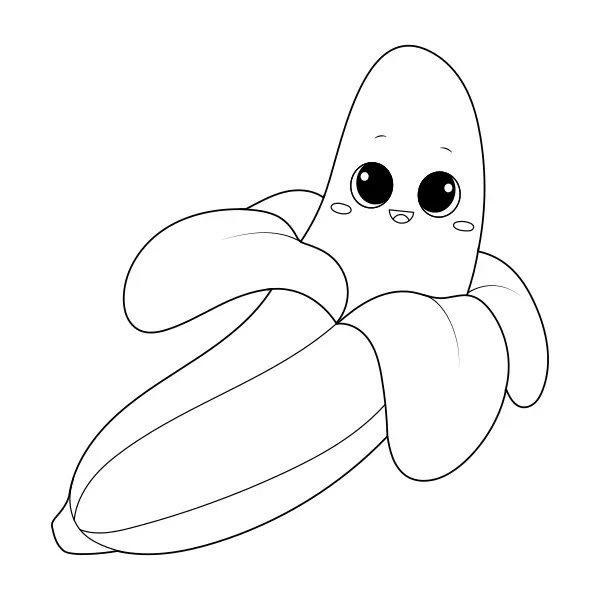 Banane | Coloriages en ligne pour enfants