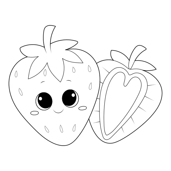 Fraise | Coloriages en ligne pour enfants