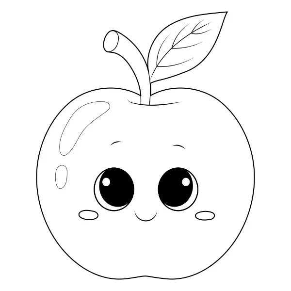 Pomme | Coloriages en ligne pour enfants