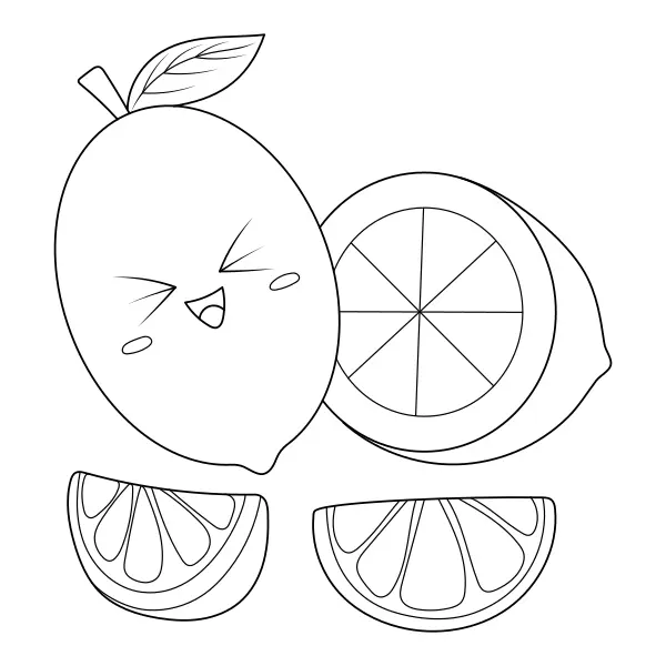 Citron | Coloriages en ligne pour enfants