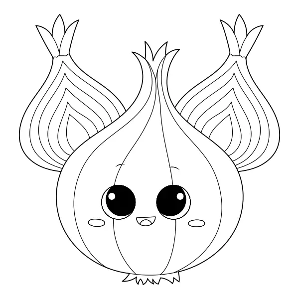 Oignon | Coloriages en ligne pour enfants