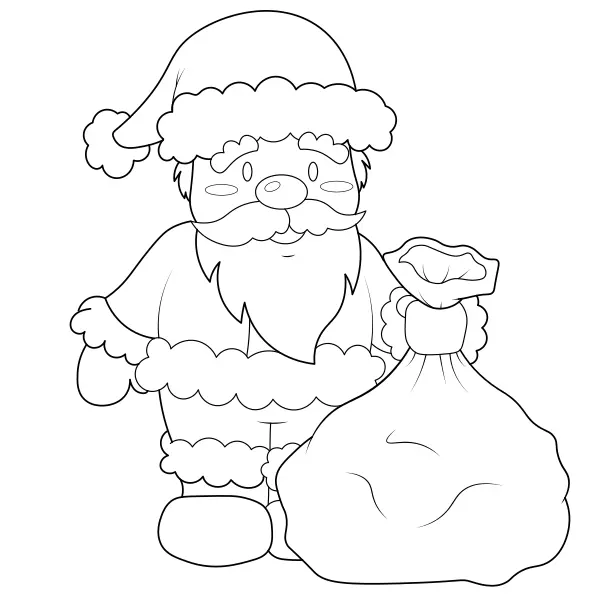 Le Père Noël | Coloriages en ligne pour enfants