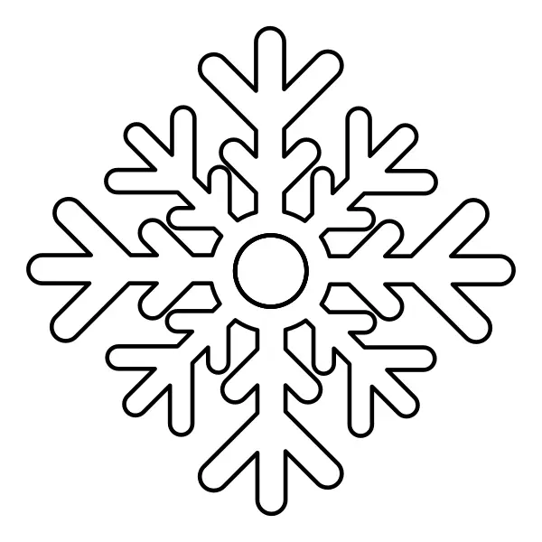 Flocon de neige | Coloriages en ligne pour enfants