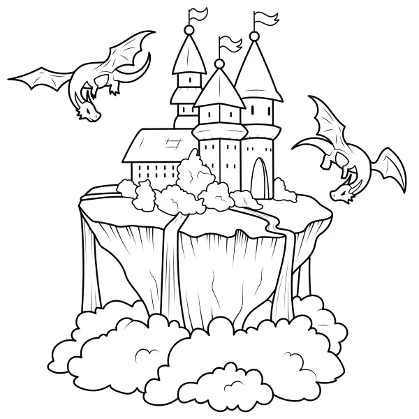 Donjons et dragons | Coloriages en ligne pour enfants