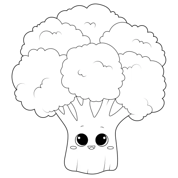 Brocoli | Coloriages en ligne pour enfants