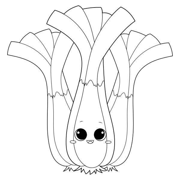 Poireau | Coloriages en ligne pour enfants