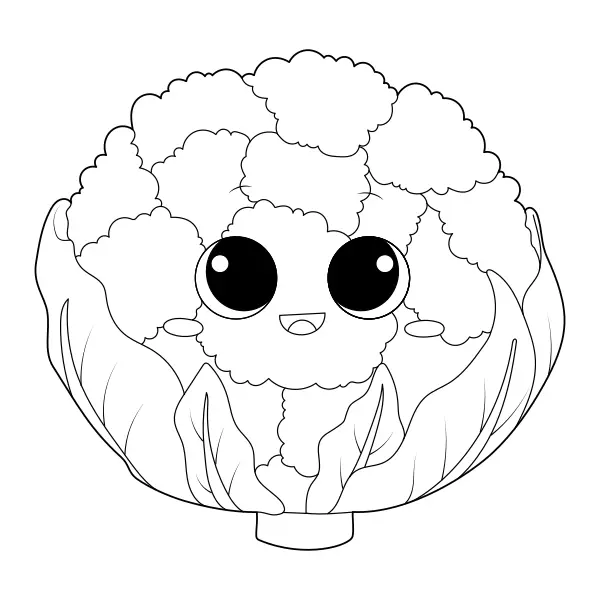 Chou-fleur | Coloriages en ligne pour enfants
